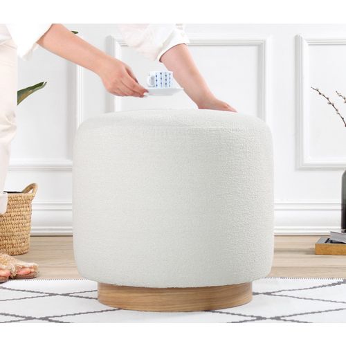 Cheriton Puf - Cream Cream Pouffe slika 2