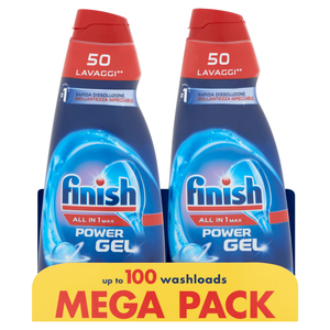 Finish All in One gel Mega pack XXL / 2x1000 za 100 pranja