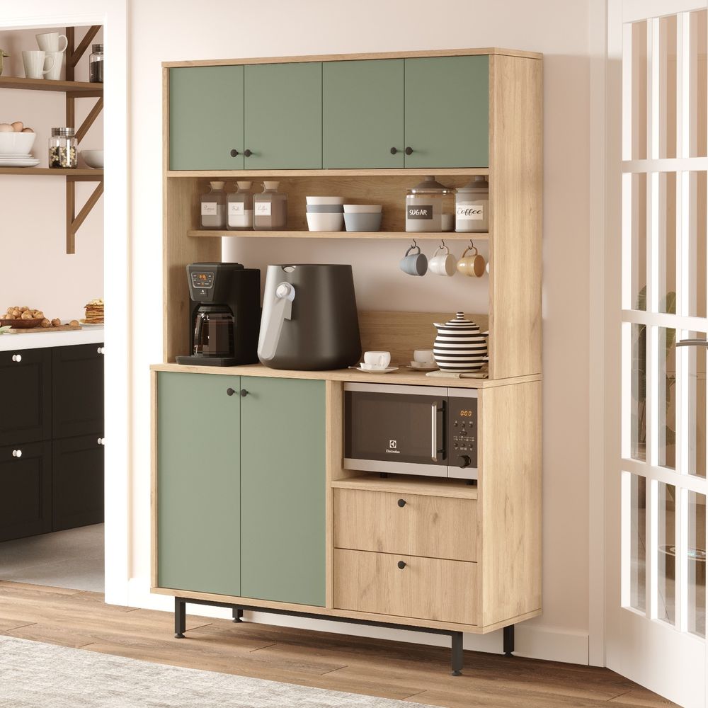 Višenamjenski ormar RE5-SY Oak Green slika 2