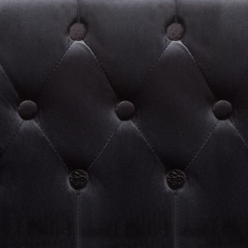Fotelja od baršuna crna slika 43