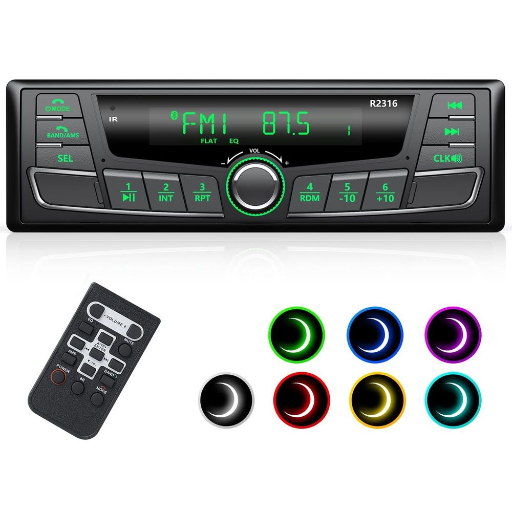 RADIO ZA AUTO 1DIN 12V MP3/USB/SD/BT JH-5260 (7 BOJA OSVJETLJENJA) slika 1