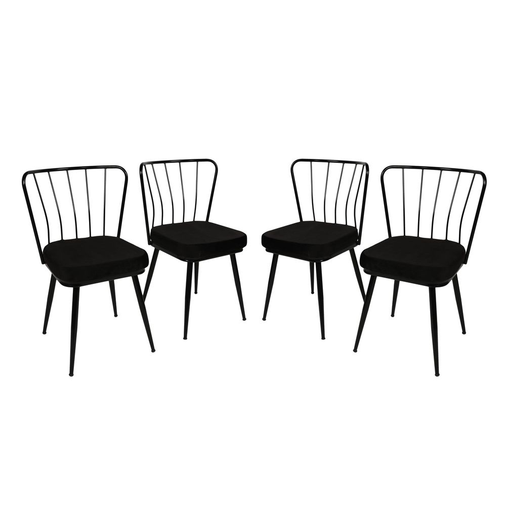 Yıldız 943 V4 Crna Stolica Set (4 Komada) slika 1