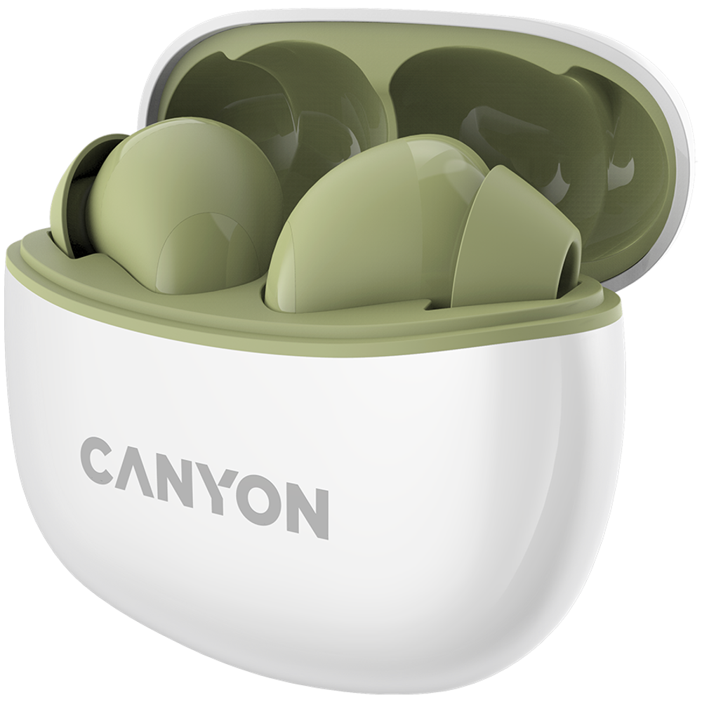 CANYON TWS-5 Bežične Bluetooth Slušalice, Zelene slika 3