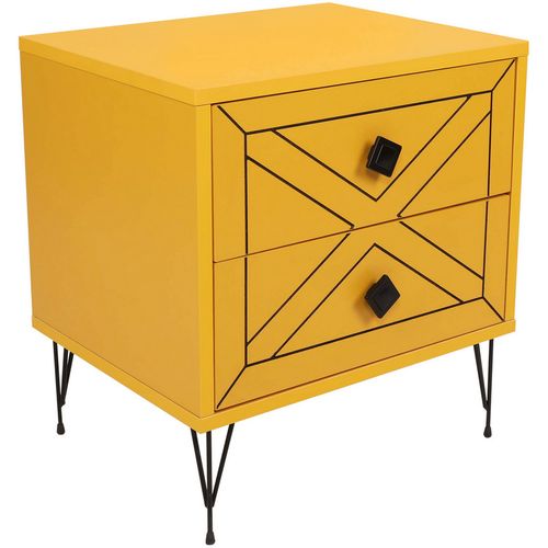 Luna - Yellow Yellow Nightstand slika 7