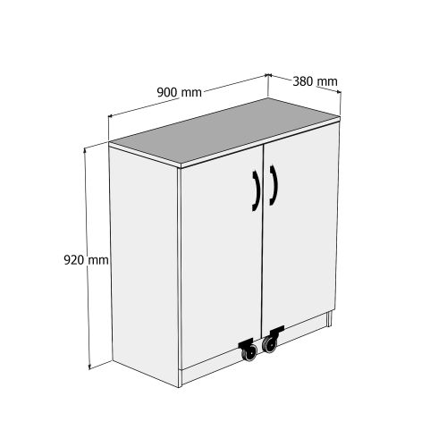 ERC0201 White Multi Purpose Cabinet slika 5