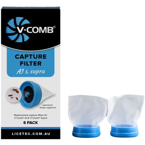 Licetec V-Comb Capture filteri za električni češalj/usisavač za uši, 6kom slika 4