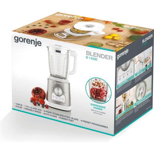 Gorenje B1400E Blender, 1400 W, Pulsni rad, Drobljenje leda, Smoothie, Auto Clean slika 4