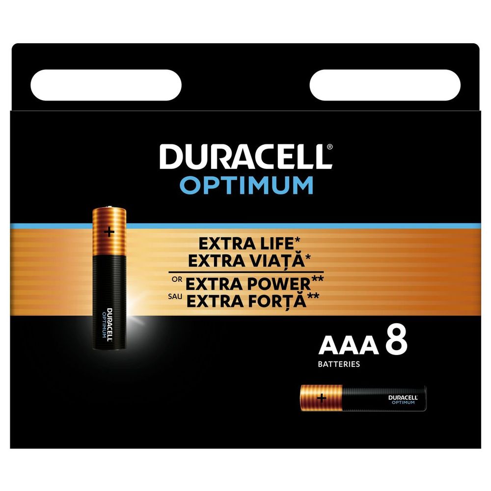 Duracell Optimum baterija AAA 8 kom slika 2