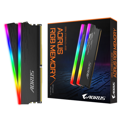 GIGABYTE 16GB (2X8GB) DDR4 3733MHz AORUS RGB Memorija slika 1