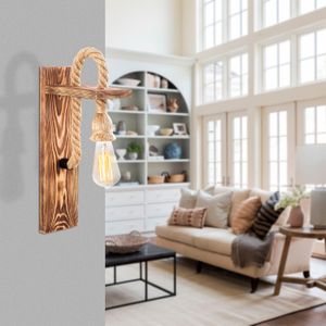 Drvena Zidna Lampa Erebos - Model 118-A