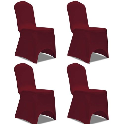 Rastezljiva navlaka za stolice 4 kom Bordo boja slika 24
