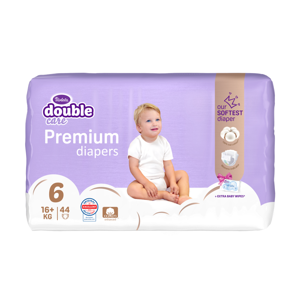 Violeta Double Care Premium Cotton Pelene slika 2