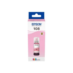 Tinta Epson 108, C13T09C64A, EcoTank, Light Magenta, ink refill