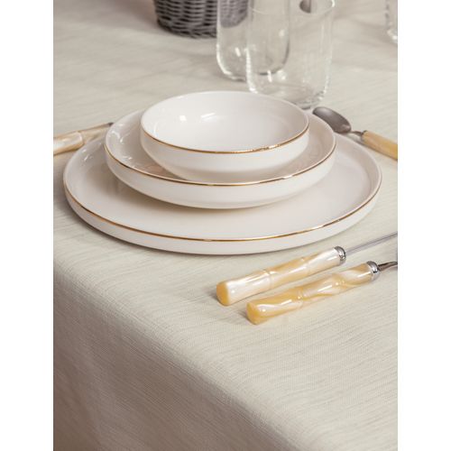 Plain 160 - Cream Cream Tablecloth slika 4