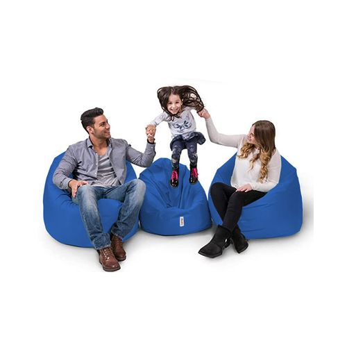 Iyzi 100 Cushion Pouf - Blue Blue Garden Bean Bag slika 5