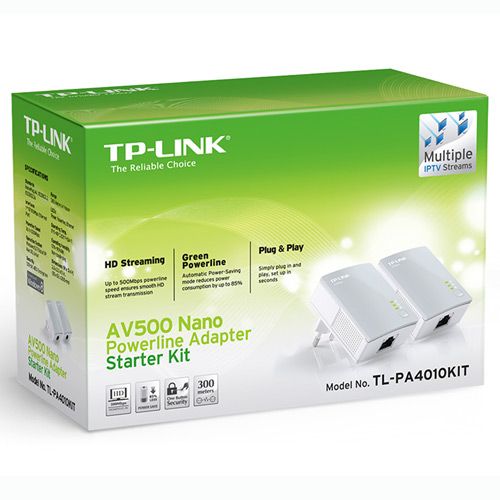 TP-LINK AV500 Nano Powerline Adapter Starter Kit TL-PA4010KIT slika 2