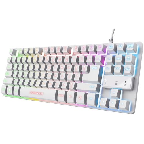 Trust gaming tipkovnica Thado, white, GXT833 (24737) slika 1