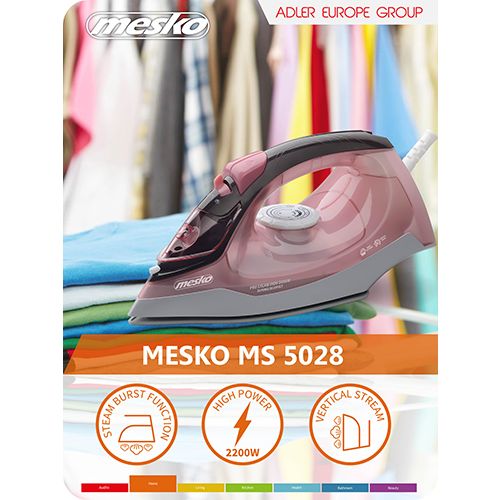 Mesko glačalo na paru MS5028, keramičko slika 6