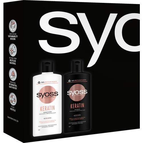 Syoss Kreatin Poklon paket za kosu Šampon + Regenerator 440 ml slika 2