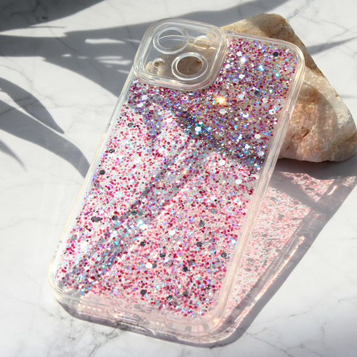 Maska Glitter za iPhone 14 6.1 ljubicasta slika 1