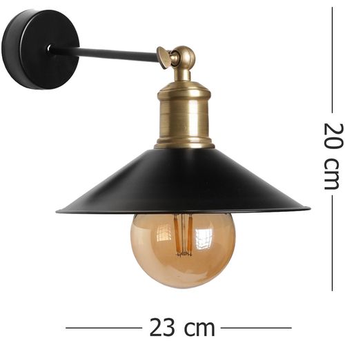 Emma metal başlıklı aplik Black Wall Lamp slika 3