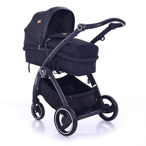 LORELLI ADRIA Kolica Black 2u1 SET: Košara + Putna Torba + Zimska Navlaka (do 15 kg) slika 2