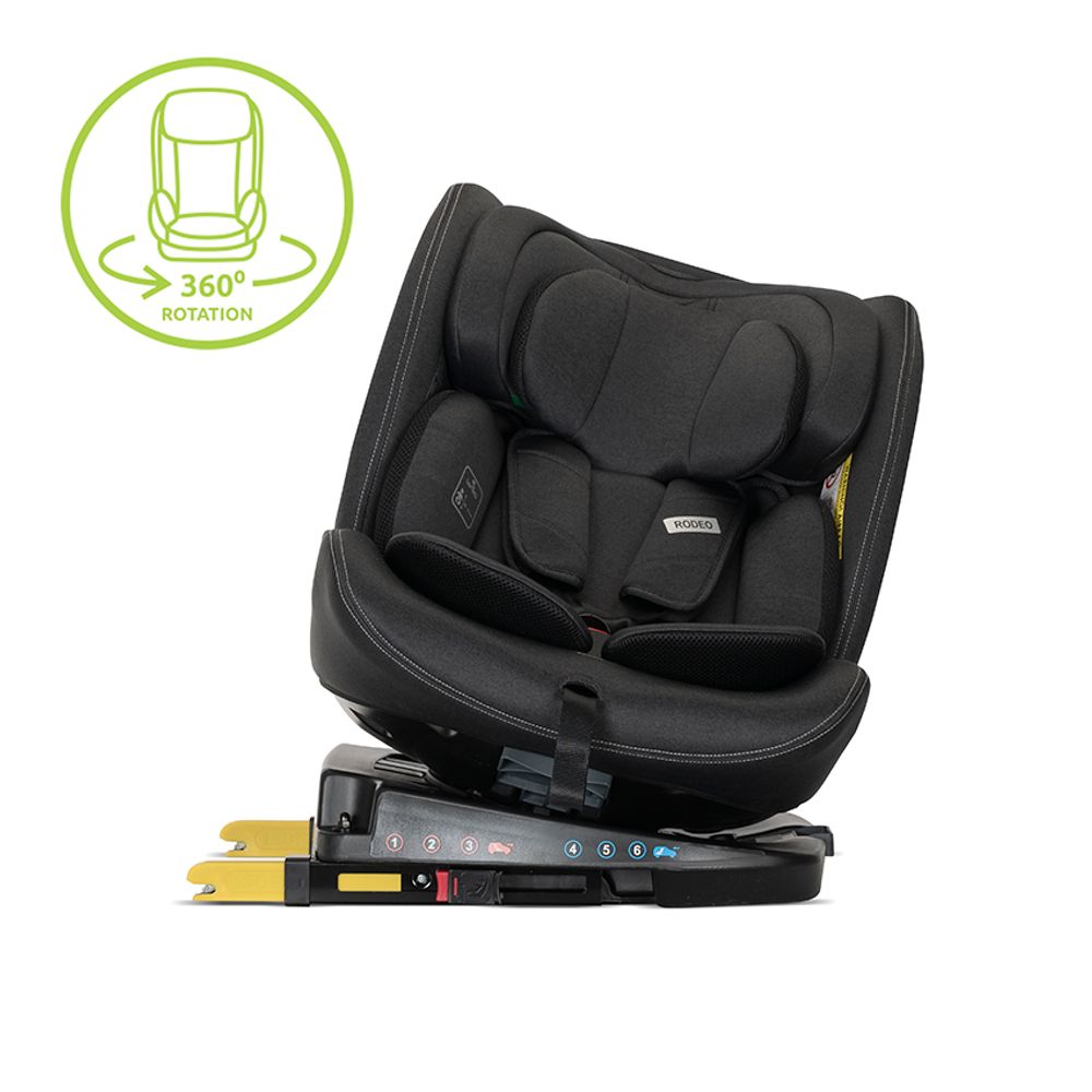 Lorelli Autosjedalica Rodeo 360° 40–150 cm Isofix, Black slika 2