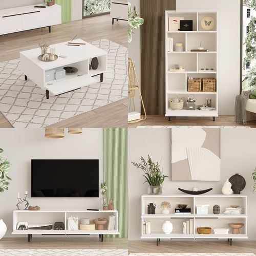 ON21-W White Living Room Furniture Set slika 4