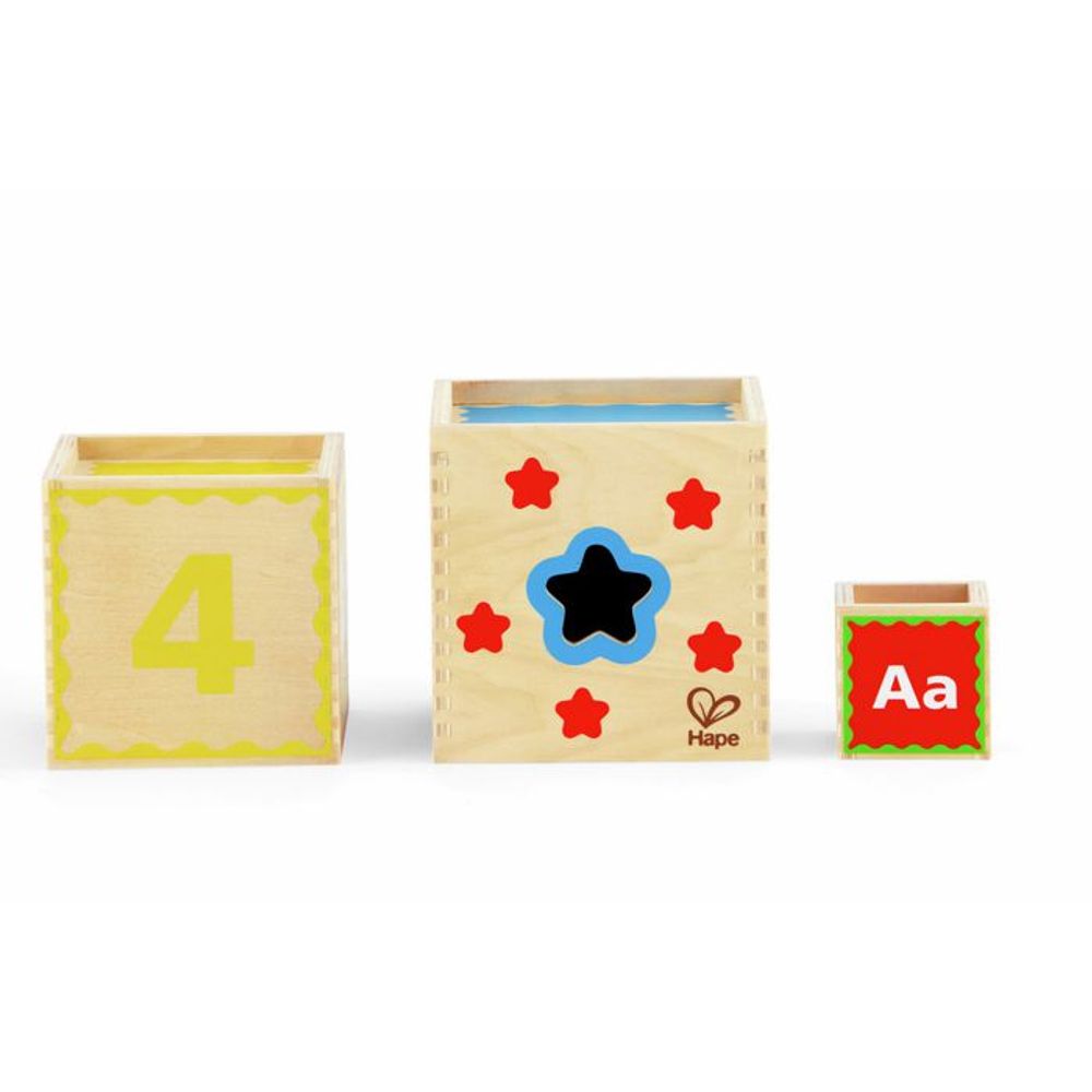 Hape Drvene kocke i sorter oblika Pyramid of Play slika 4