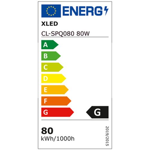 XLED E27 CL-SPQ080 80W LED Sijalica 6400K,135x240mm,185-265V,6200Lm,Hladno Bela  slika 3