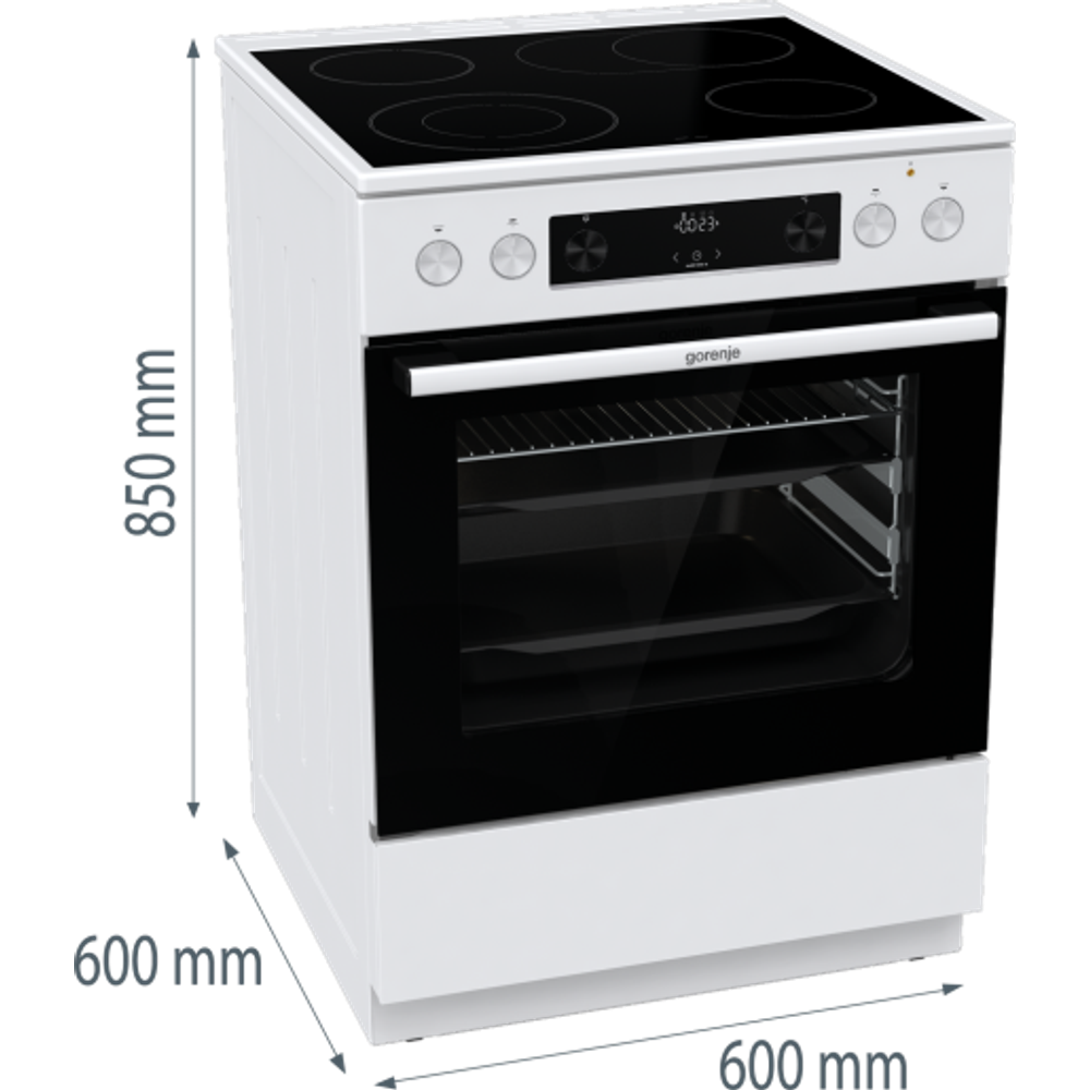 Gorenje Električni šporet GECS6C70WPA / 71 l slika 2