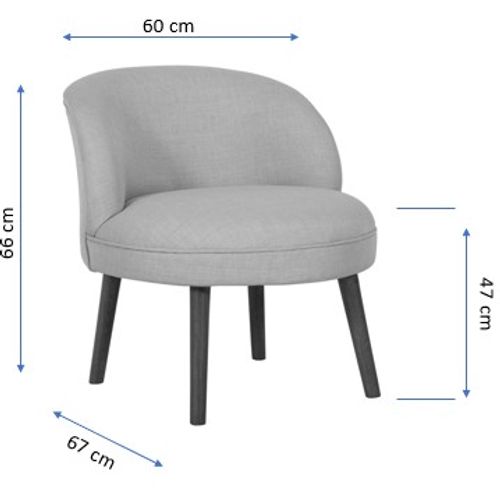 Nice - Grey Grey Wing Chair slika 5