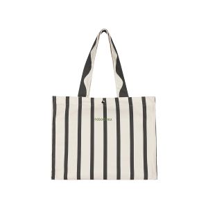 Nobodinoz Portofino Tote Torba Stripes, Black