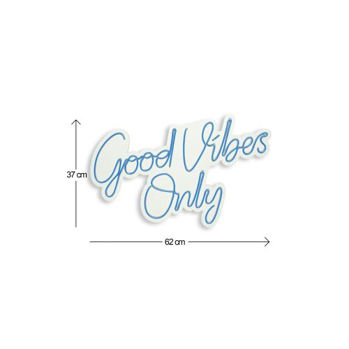 Wallity Ukrasna plastična LED rasvjeta, Good Vibes Only 2 - Blue slika 5