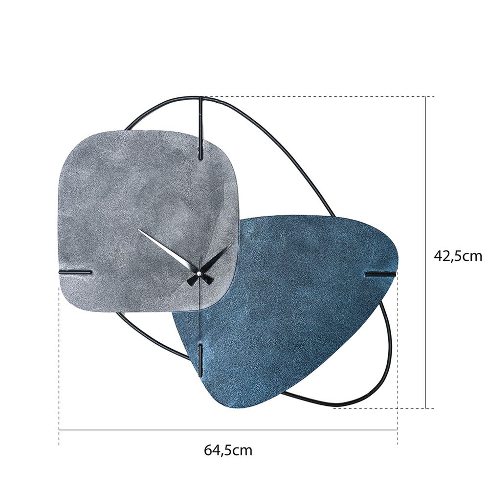 Brazil - Grey Blue - Dekorativni Zidni Sat u Sivo-Plavoj Boji slika 4