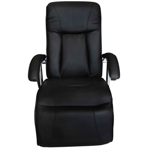 Masažna stolica od umjetne kože crna slika 47