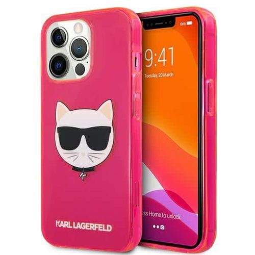 Karl Lagerfeld originalna maska za iPhone 13 Pro Glitter Choupette Fluo slika 1