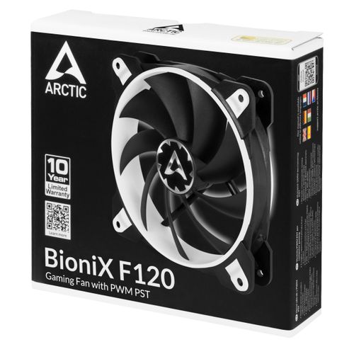 ARCTIC BioniX F120 PWM PST 120mm ventilator s 4-pinskim priključkom, bijeli slika 5