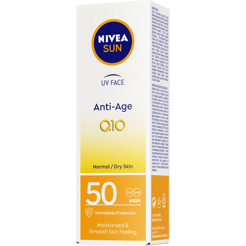 NIVEA Sun Q10 UV Face Anti-Age za zaštitu kože lica od sunca SPF 50 50 ml slika 1