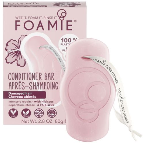 FOAMIE čvrsti regenerator za oštećenu kosu hibiskus 80g slika 1