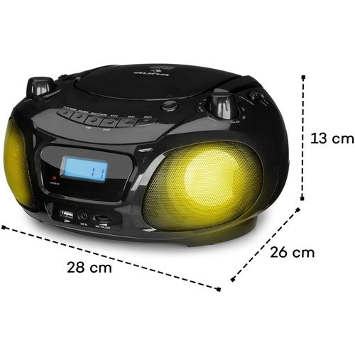 Auna Roadie Sing CD Boombox, Crna slika 18