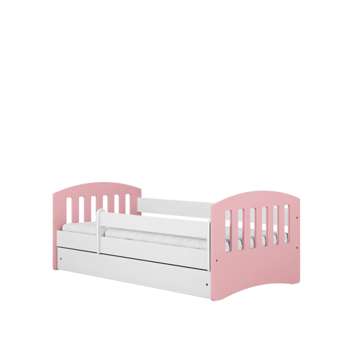 Drveni dječji krevet Classic s ladicom - svijetlo rozi - 180*80cm slika 4