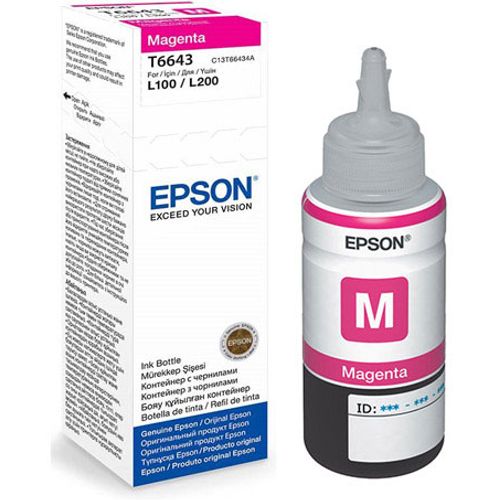 Epson C13T66434A T6643 EcoTank Magenta ink bottle slika 1