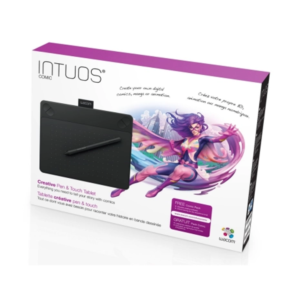 Wacom Grafički Tablet Intuos S Bluetooth Black Manga slika 2