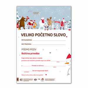 Veliko početno slovo blagdani i praznici + pisanje pozivnice Poster