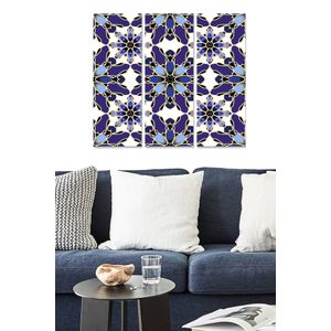 Dekorativna MDF Slika u Više Boja MDF14561833 (Set od 3 Komada)