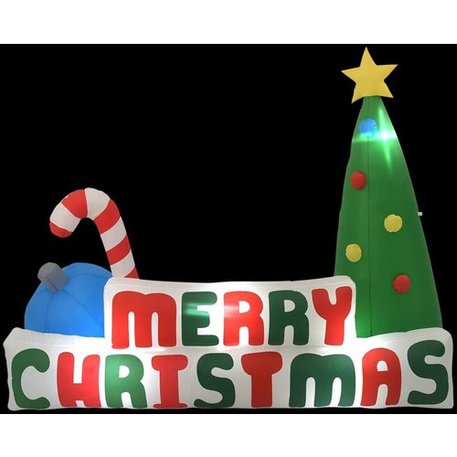 Merry Christmas LED ukrasi na napuhavanje za drvce 240 x 188 cm slika 2