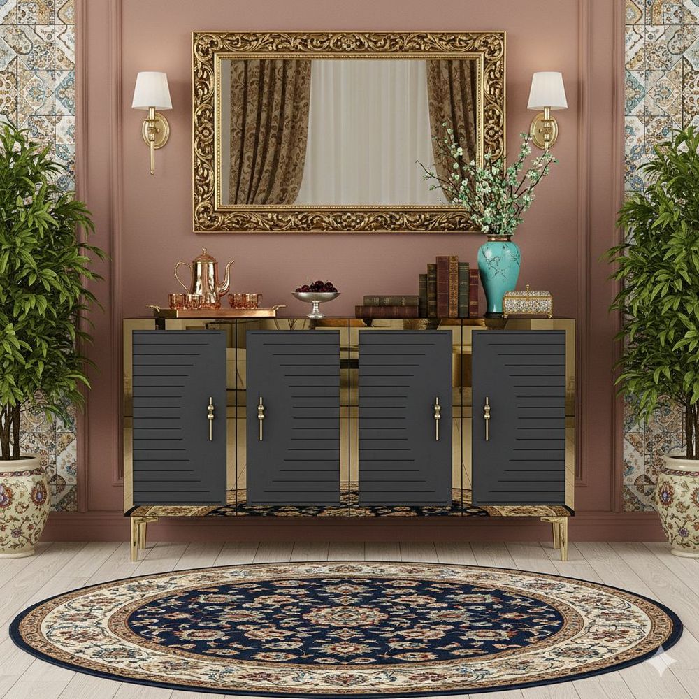Console Tuna 120 - Anthracite i Gold slika 6