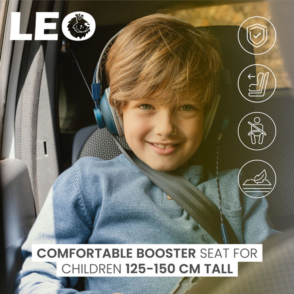 Leo sjedalica za djecu, siva (125-150cm) slika 7