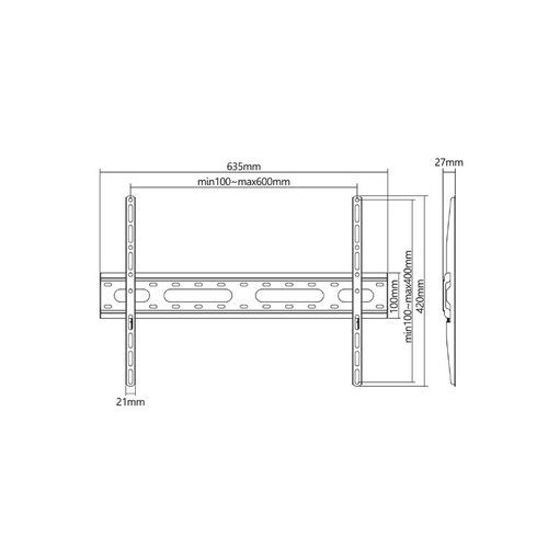 Stell zidni nosač SLIM SHO 4220 - 37" - 70" slika 5